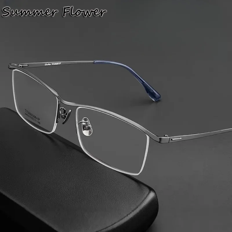 

Man Myopia Prescription Glasses Pure Titanium Optics Spectacle Photochromic Multifocal Bifocal Lens Glasses for See Near and Far