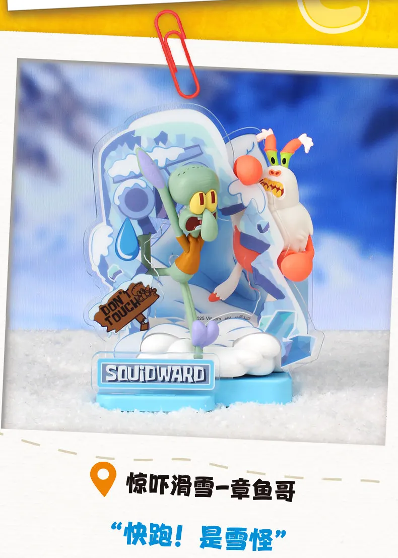 Anime Spongebob Patrick Star Squidward Quincy Tentacles Eugene H. Krabs Figur Reise-Momente Serie Blind Box Spielzeug – Detail 7