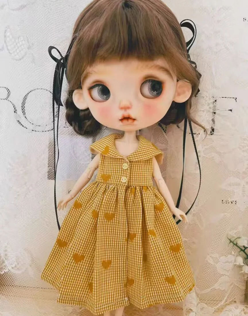 1 قطعة 2025 نمط القلب الكلاسيكي Blythe/Landoudou قطعة واحدة (صالح لـ Lulu،ymy24،Ob22،24،26،zone، Jenny) #3