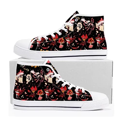 Cartoon H-Hazbin Hotel High Top High Quality Sneakers Mens Womens Teenager Canvas Sneaker Casual Couple Shoes Custom Made Shoe