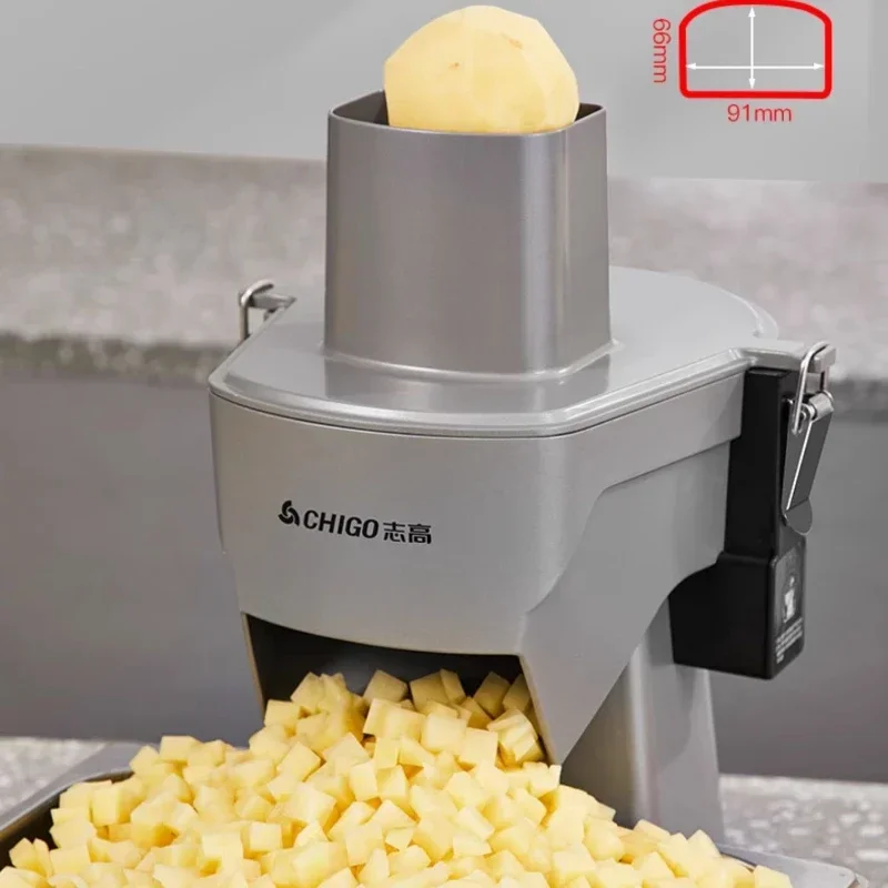 Vegetable Cutter Commercial Electric Multi-functional Fruit Dicer Potato Radish Automatic Slicing and Shredding Artifact