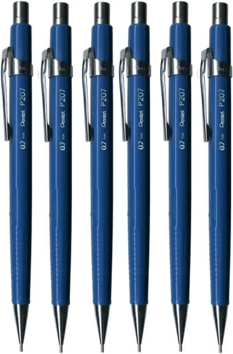 

Автоматический механический карандаш 0,7 мм с ластиком, со сменными грифелями, набор из 6 штук для рисования и письма