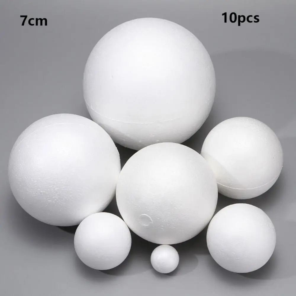 10pcs High Quality Polystyrene Styrofoam Multi Modelling Foam Ball White Handmade Snowflakes&Heart Ornaments DIY Supplies