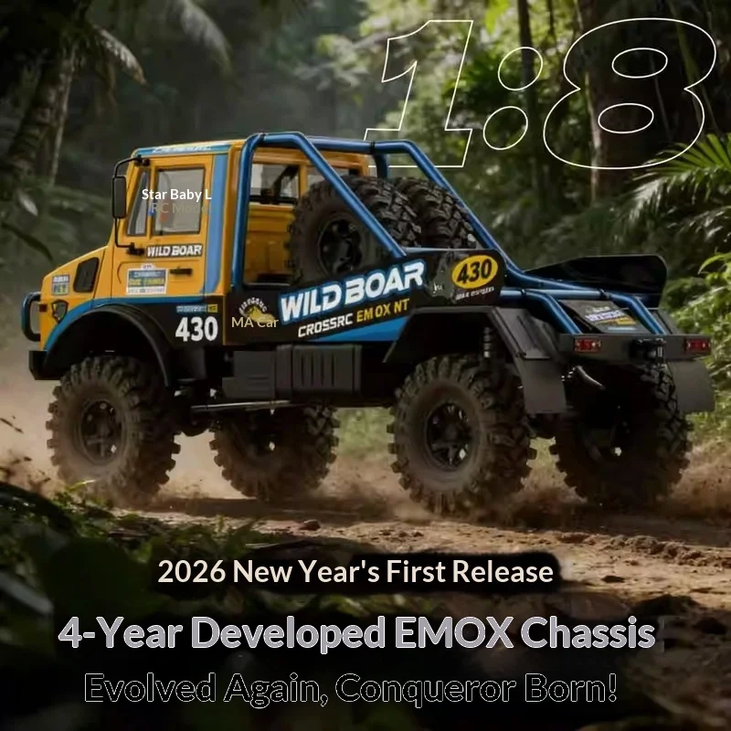 2026 Sell Well CROSSRC Emox Nt Wild Boar 1/8 Rc Car Brushless 4wd Rc Crawler Truck Emoxnt Mud Terrain Rally Off Road Vehicle