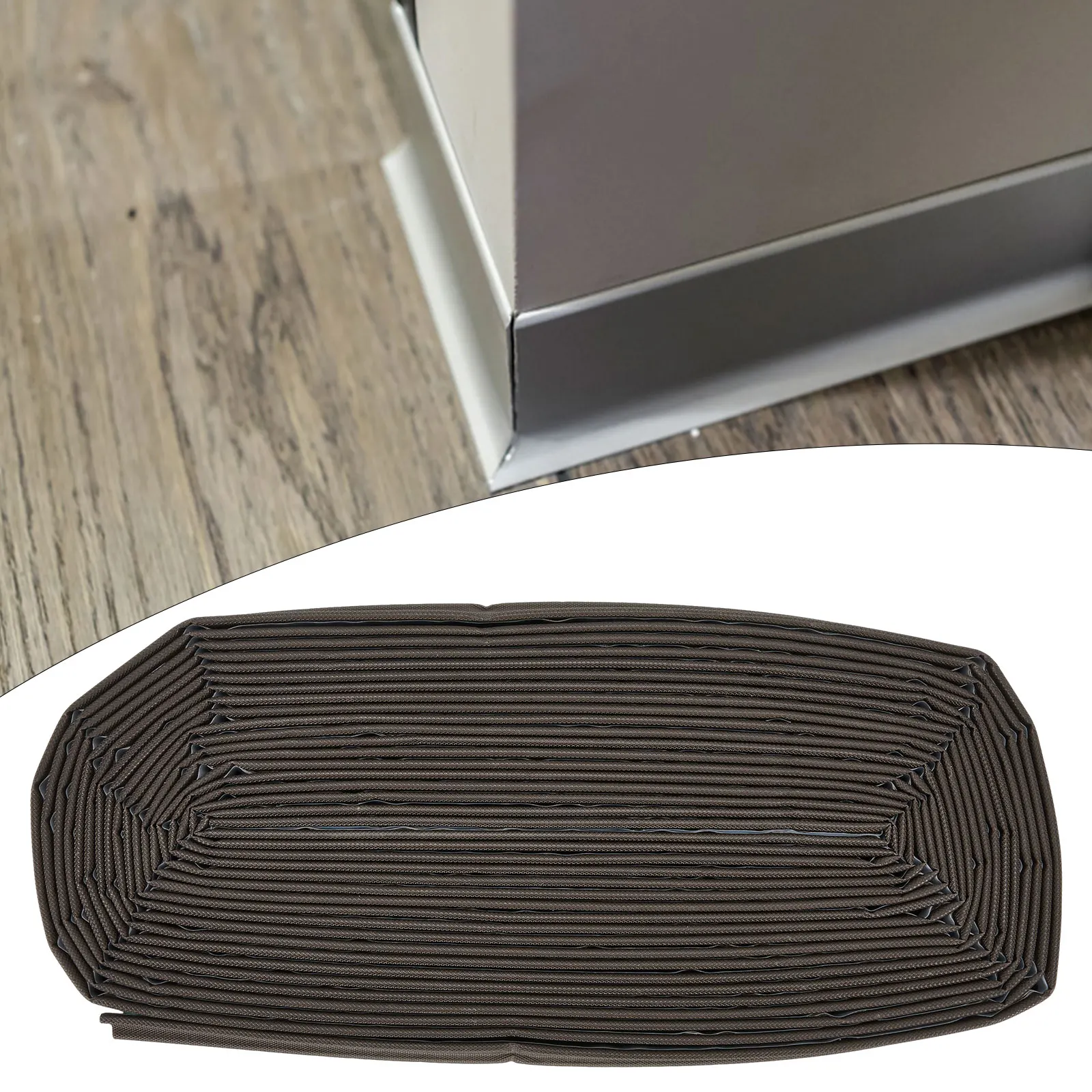 For Sliding Doors Shutter Sealing Strip 10M Door Shutter Draught Excluder Foam Sticky Tape Nylon Cloth/PU Foam