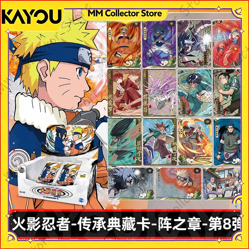 KAYOU Naruto Genuine Original Box W8t4 W9t2 Rare Bp Nr Cr Collectible Cards Chapter Of The Ninja Series Blind Box Collector Gift