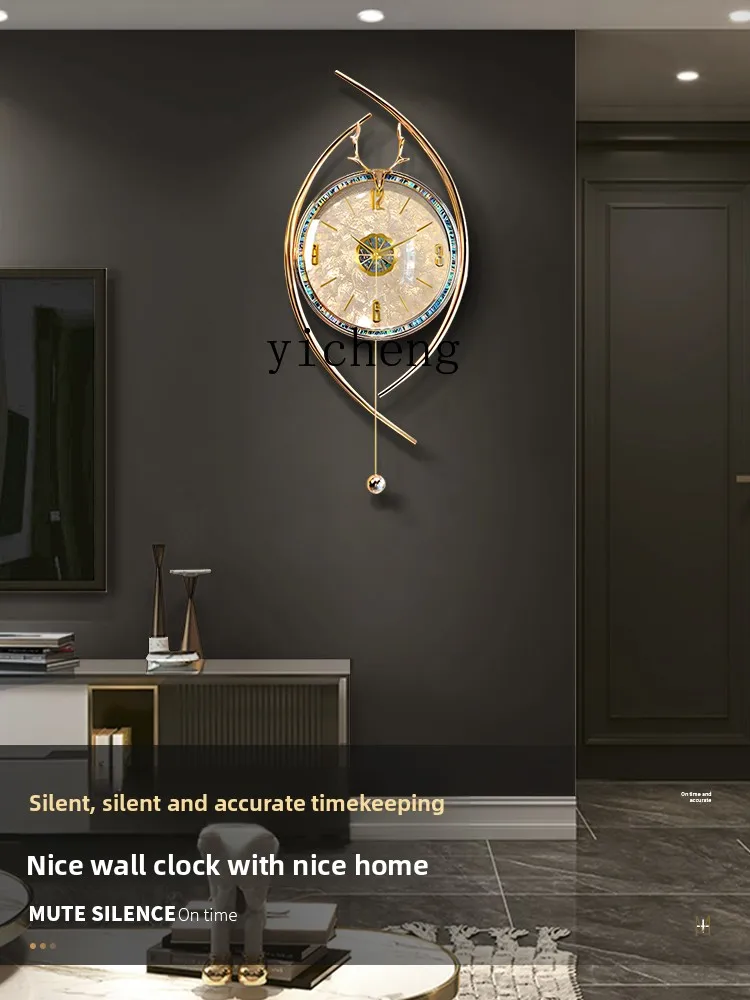 ساعة حائط LSL لغرفة المعيشة والمنزل وساعة بسيطة وجو فني إبداعي #4