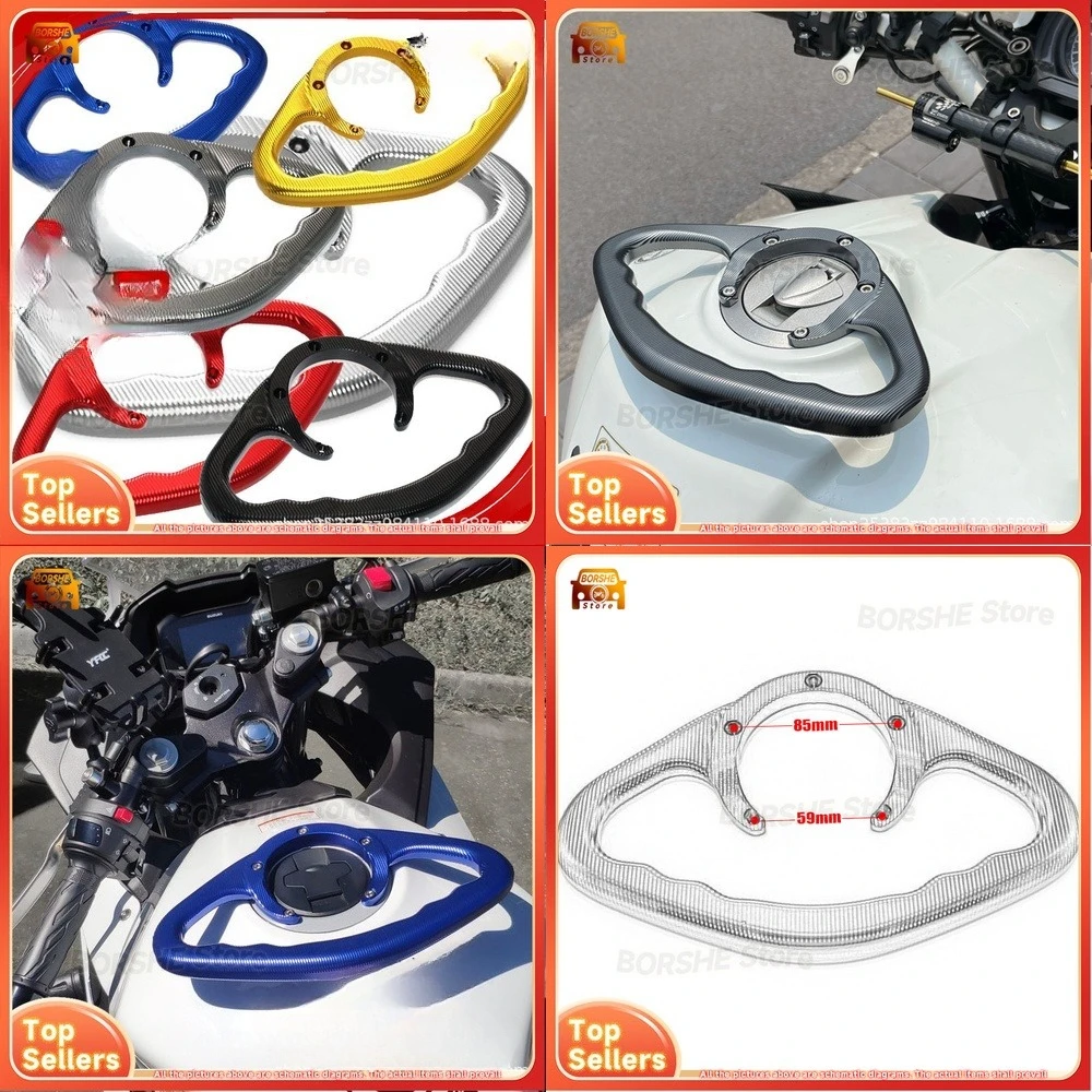 

2026 Motorcycle Passenger Tank Handlebar Grip Suitable for Suzuki GSXR GSX R 600 750 1000 Rear Rider Fuel Tank Handrail