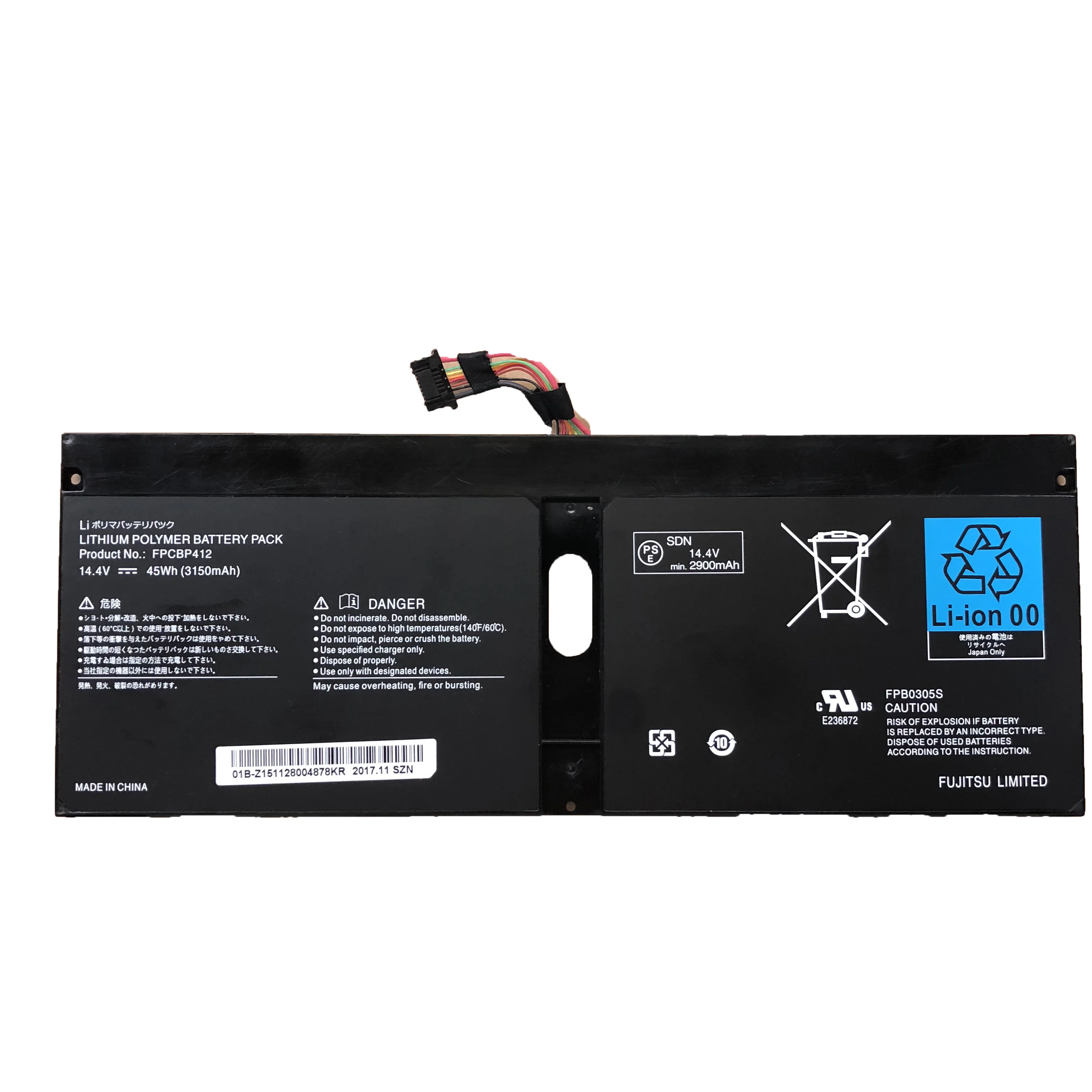 14.4V 3150mAh 45Wh FPCBP412 originale FPCBP412 FPB0305S Batteria Del Computer Portatile Per Fujitsu LifeBook U904-0M75A1DE U9040MXPB1DE