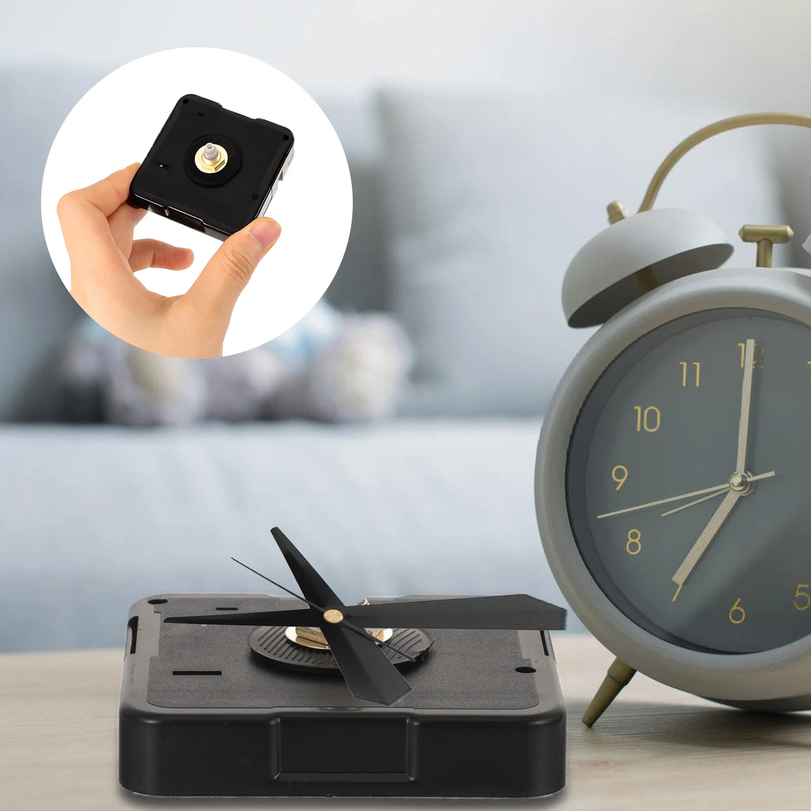 

DIY Clock Mechanism Mute Operated Replacement Part Durable Metal Plastic for Home Office Use Clock Mechanism Replacement