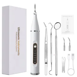 Ultrasonic Dental Scaler para Dentes, Elétrica Sonic Tooth Cleaner, Dental Calculus Remoção, Ultrassom Tartar Stone Remover, 5-velocidade