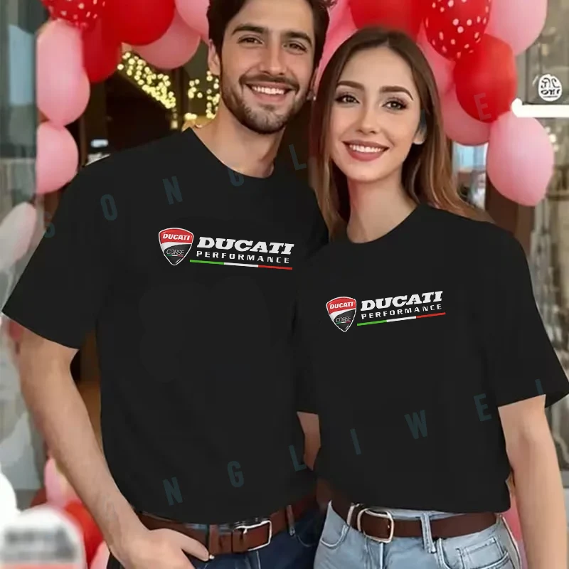 

Мужская модная футболка Ducati Corse-Performance, повседневные стильные футболки для лета, удобные топы с короткими рукавами 2026