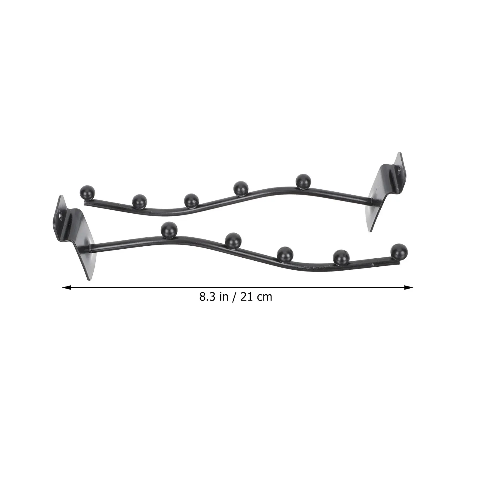 

2Pcs Groove Board Hanging Flute Holders Sturdy Iron Flute Hooks Easy Install Instrument Racks Stylish Room Decoration