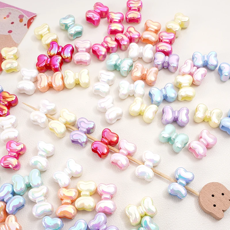 

15x11 мм разноцветный акрил с УФ-покрытием, милый и изысканный галстук-бабочка, ожерелья ручной работы «сделай сам», браслеты, ювелирные изделия, украшения, поделки