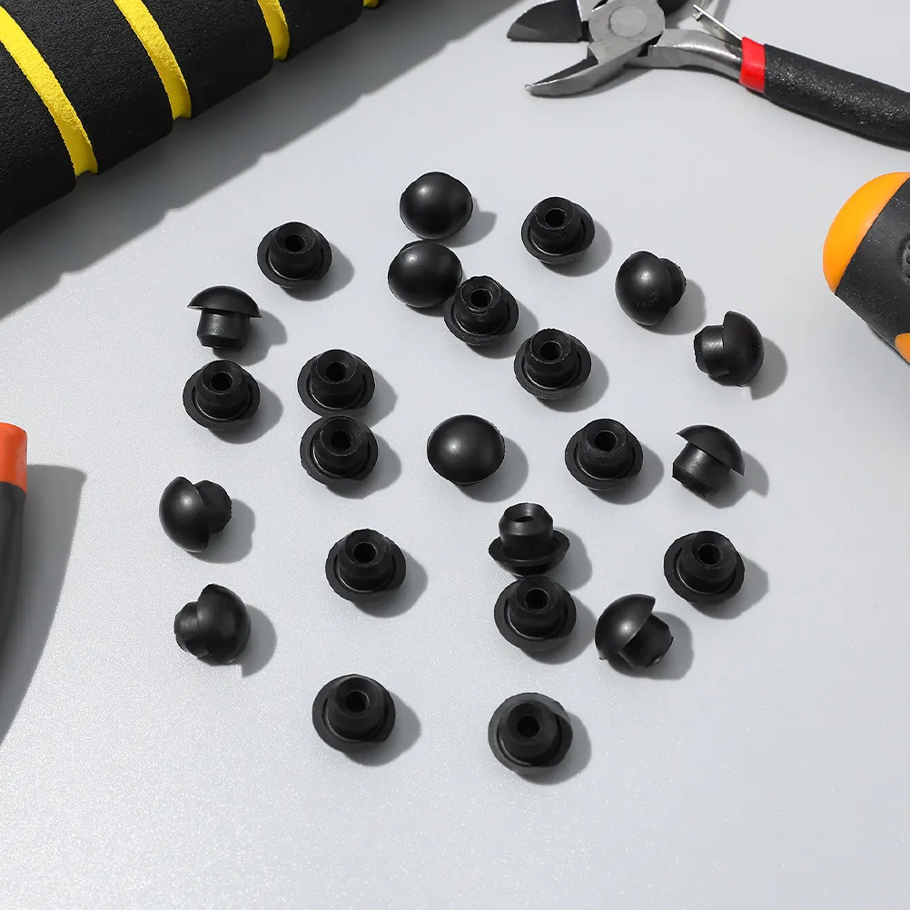 

24Pcs Rubber Oil Filler Plugs for Floor Jack Hydraulic Jack Oil Seal Replacement Prevent Leaks Clean Safe Workshop Use