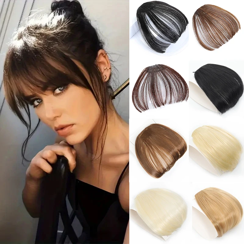 MSTN Synthetic Women\'S Bangs Air Bangs Fake Bangs Hair Extensions Bangs Clips Hair Accessories Are Naturally Suitable For Women