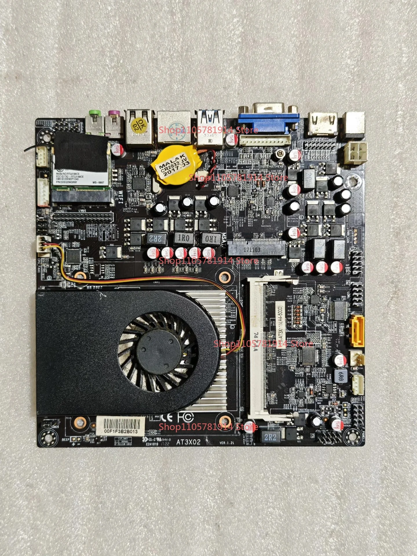 For AT3X11N Main Board, Specification 17x17, A4-5000 Processor, DDR3 Memory Slot