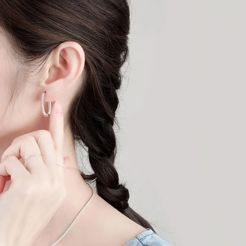 VENTFILLE-pendientes de aro triangulares de Color dorado y plateado para mujer, joyería de lujo, accesorios de sello, Retro, romántico,