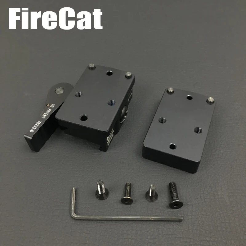Tactical CNC RM Mini Red Dot Sight Scope Mount With QD Auto Lock Riser Plate fit 20mm Weaver Picatinny Rail Rifle for hunting