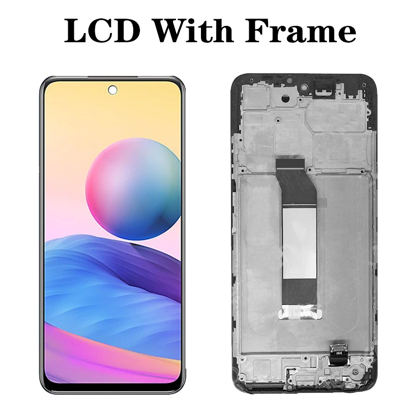 6.5\'\' Screen For Xiaomi Poco M3Pro LCD Display Touch Digitizer For Poco M3 Pro 5G M2103K19PG M2103K19PI Screen with Frame