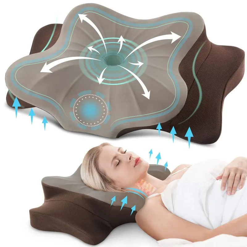 

Designer Pillow Patent Head Cuddling Support Memory Foam Arm Rest Lovers Husband Wife