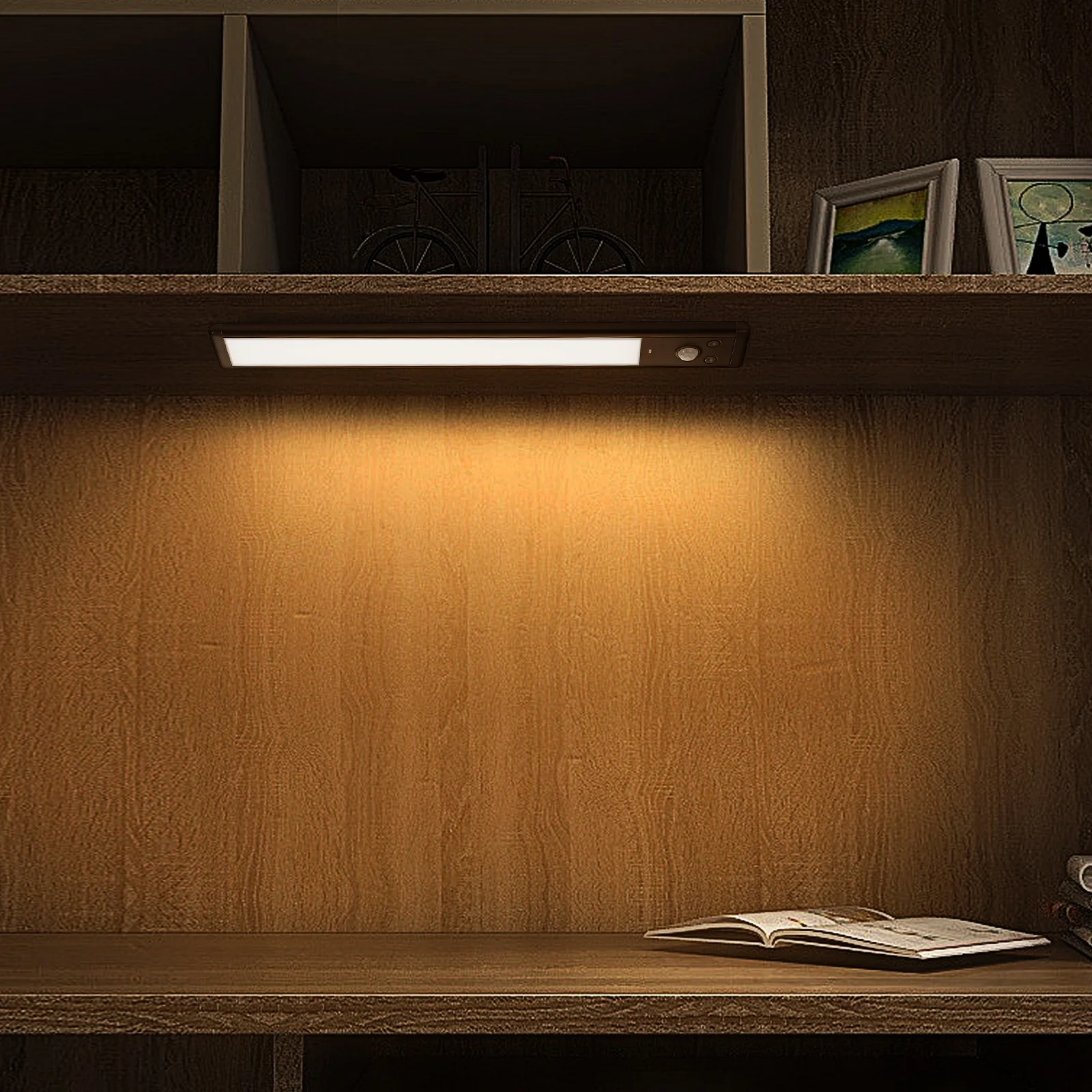 

4 pcs Smart Led Reading Light Stick High Brightness Motion Activated For Kitchen Under Cabinet Hallway Stairs Closet