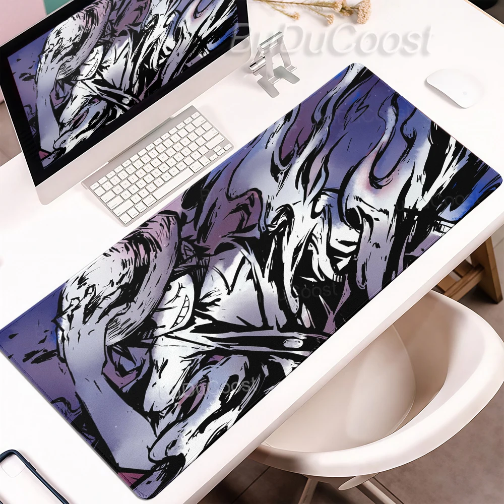 Computer-Mauspad Gamer-Mausmatte Großes Gaming-Mauspad XXL Schreibtischunterlage One Piece Luffy Schreibtisch-Mauspad Tastaturzubehör Teppich