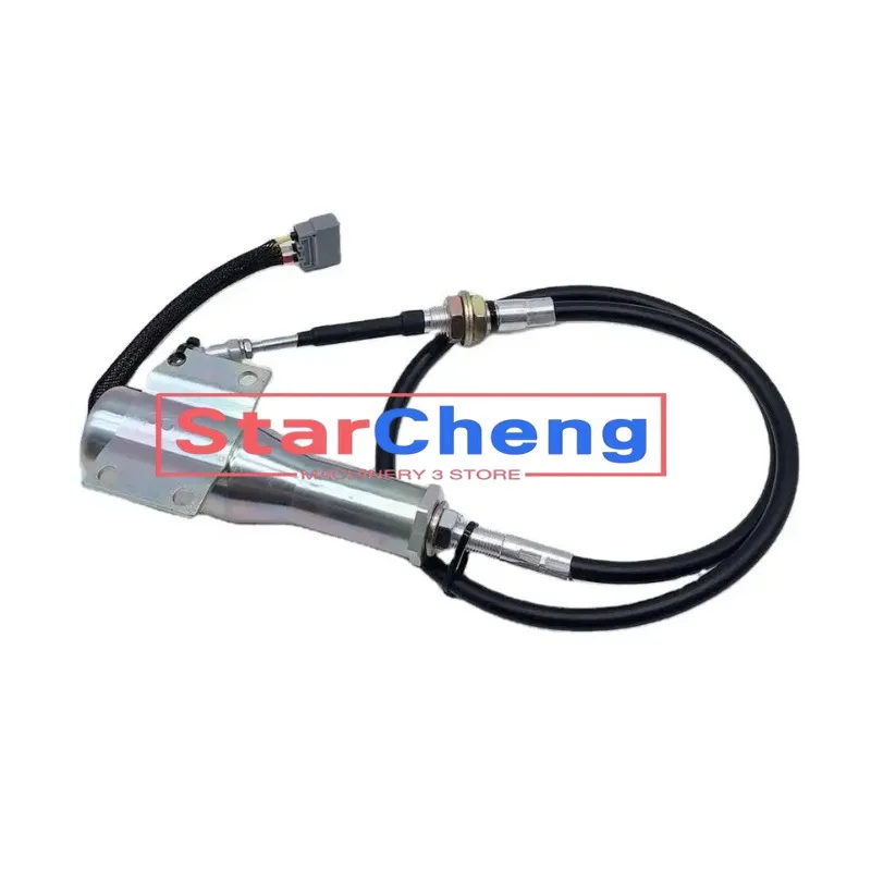 

for Volvo L120C L180C L330C L70C L220D L70D L90D 11110030 SA-4744-24 SA-4646 Motor Stop Solenoid 24V Excavator Accessories