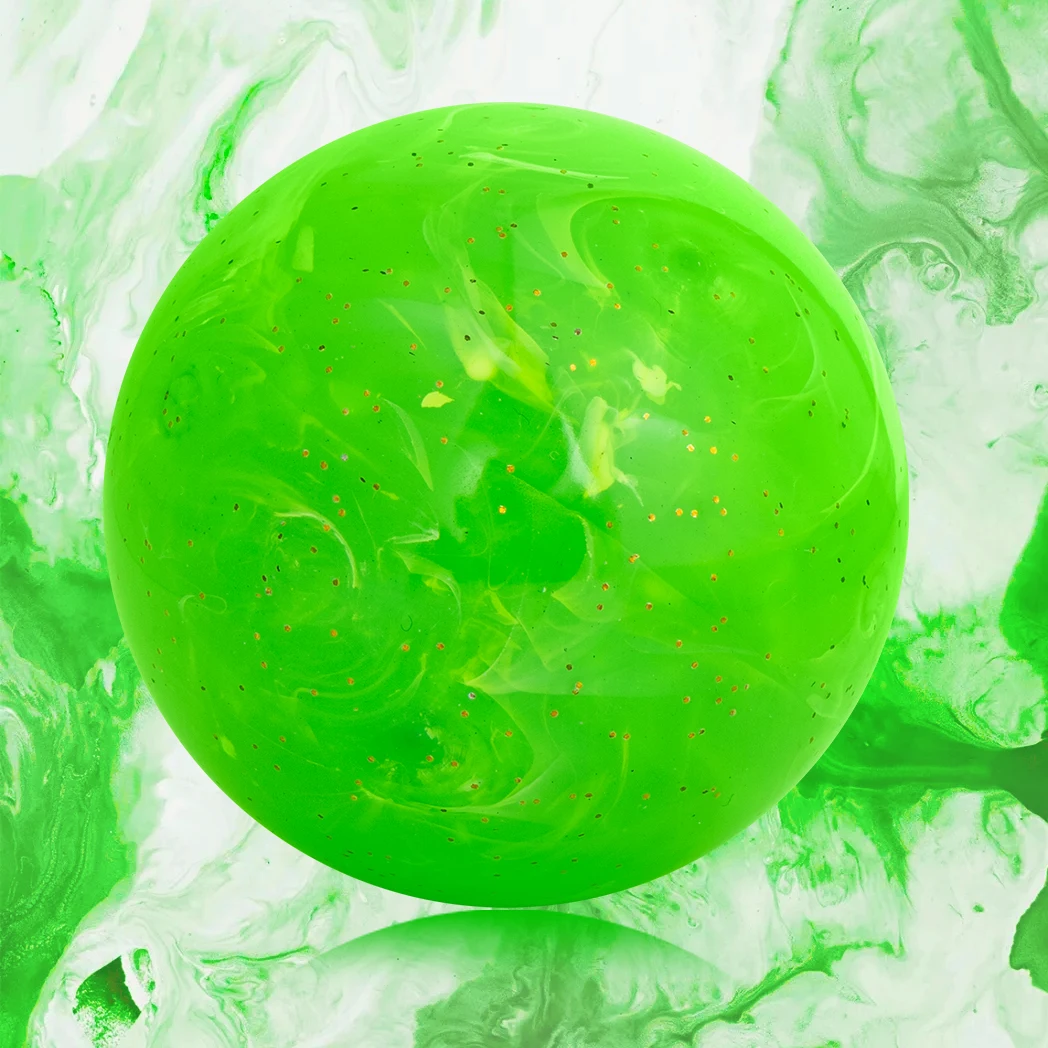 Bola de Golfe Caiton Premium Park – 60mm/2.36in, Design Fluid Art, Vermelha, Azul, Verde, Construção de 4 Camadas