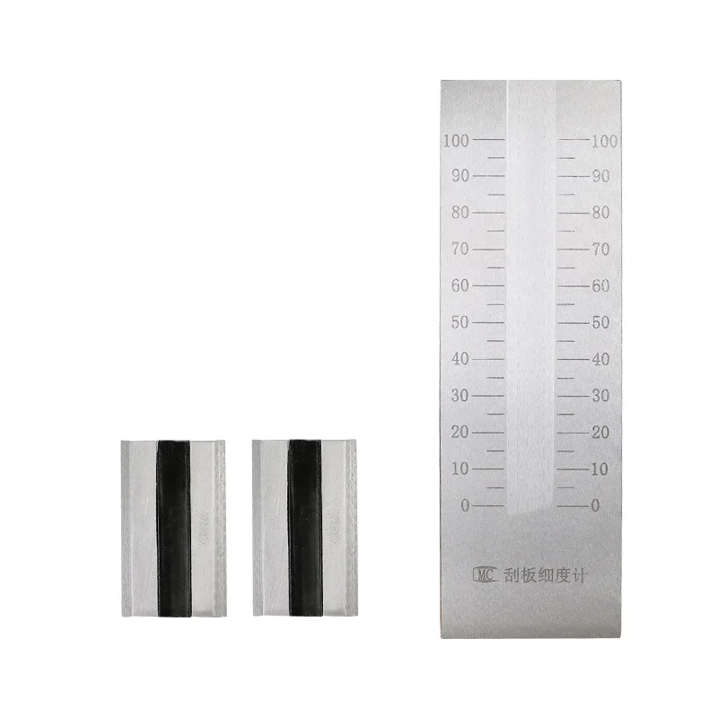 

Stainless steel scraper fineness meter Ink coating particle fineness test Fineness plate 0-25/50/100um