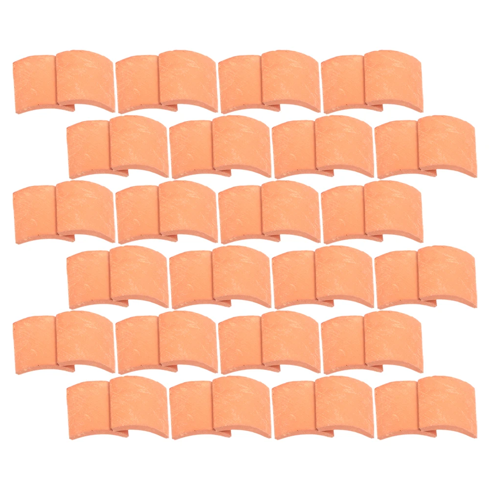 

120 Pcs Micro Landscape Tiles Simulated Small Roof Mini for Craft Dollhouse Building Material Model Bricks Houses Simulation