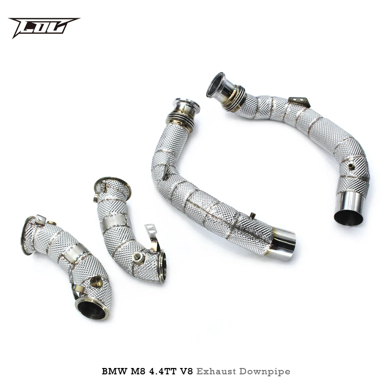 

Factory Outlet High Flow Exhaust Downpipe For BMW M8 4.4TT V8 2019-2023 Stainless Steel Car Exhaust Pipes System