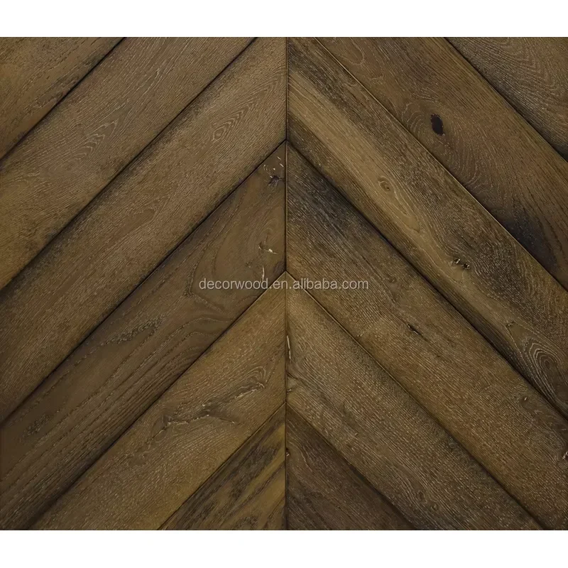 Custom Item, Contact Us Best Price Solid Oak Chevron Wooden Parquet Floor Supplier