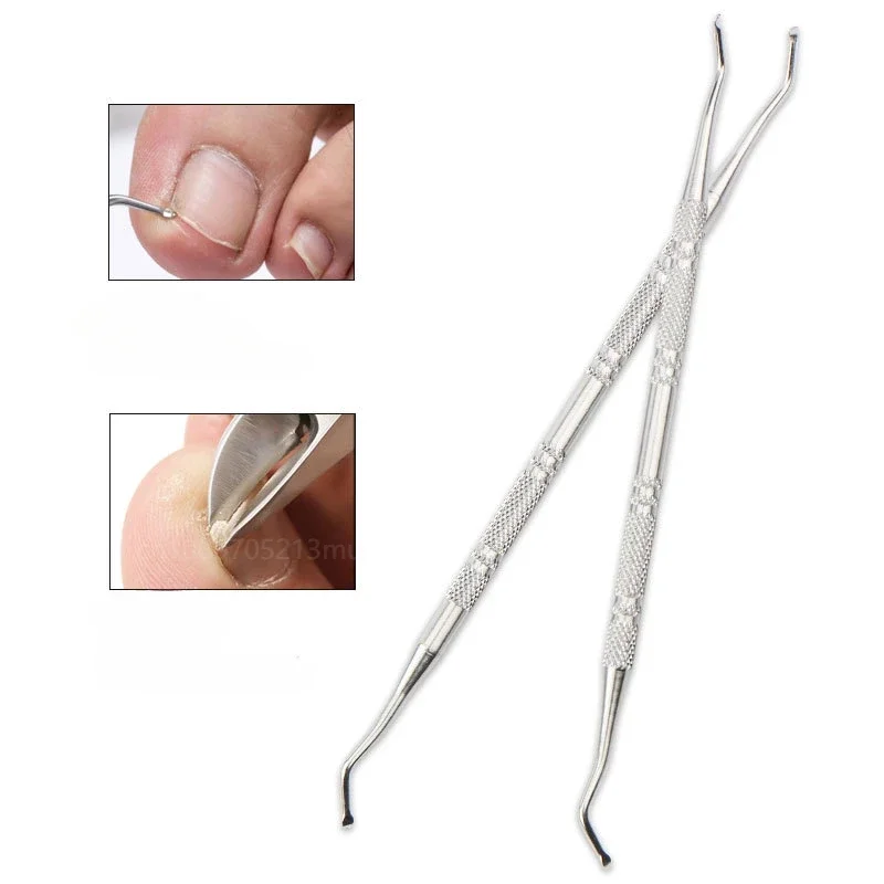 Ingrown Toe Nail Care Hook, Correção dupla, Levantador Arquivo, Manicure e Pedicure, Clean Foot Care Tool