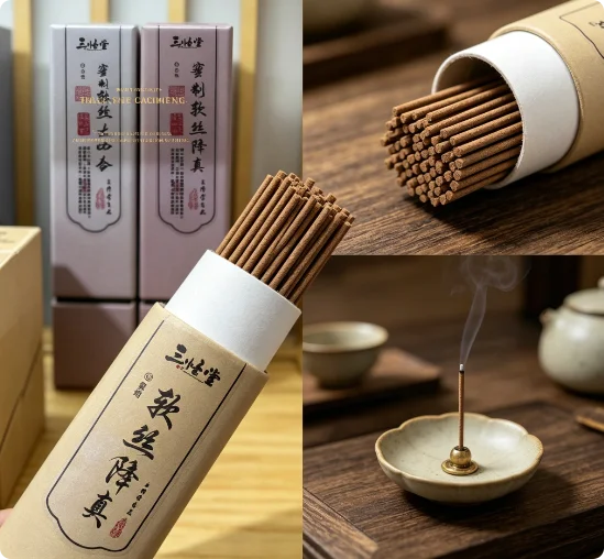 Natural Soft  Sticks Long Lasting Herbal Aroma For Meditation Yoga Home Air Freshener Chinese Traditional Handmade Incense