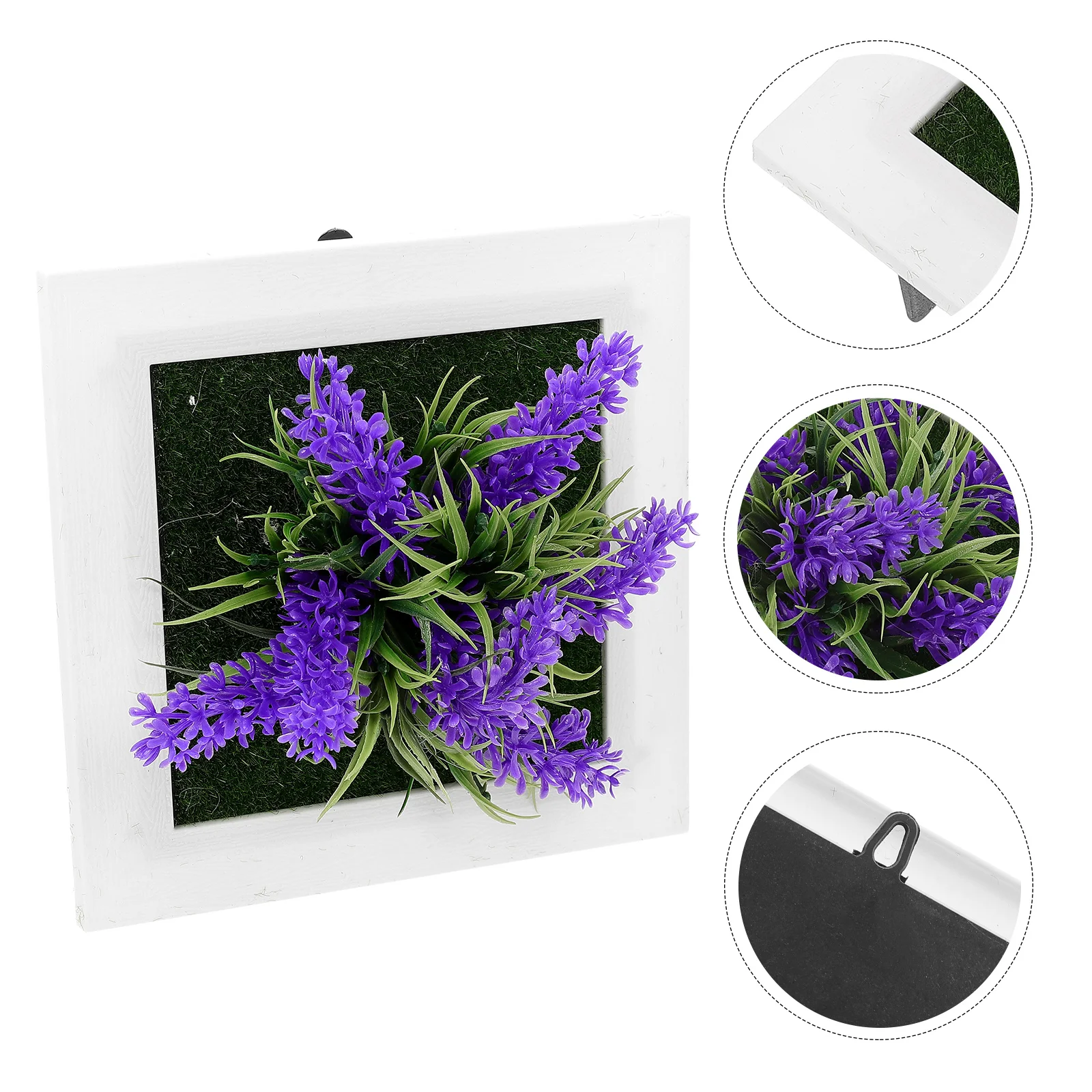 Artificial Flowers Outdoor Plant Photo Frame Fake Planta Lavender Plants Pendant Violet with Indoor