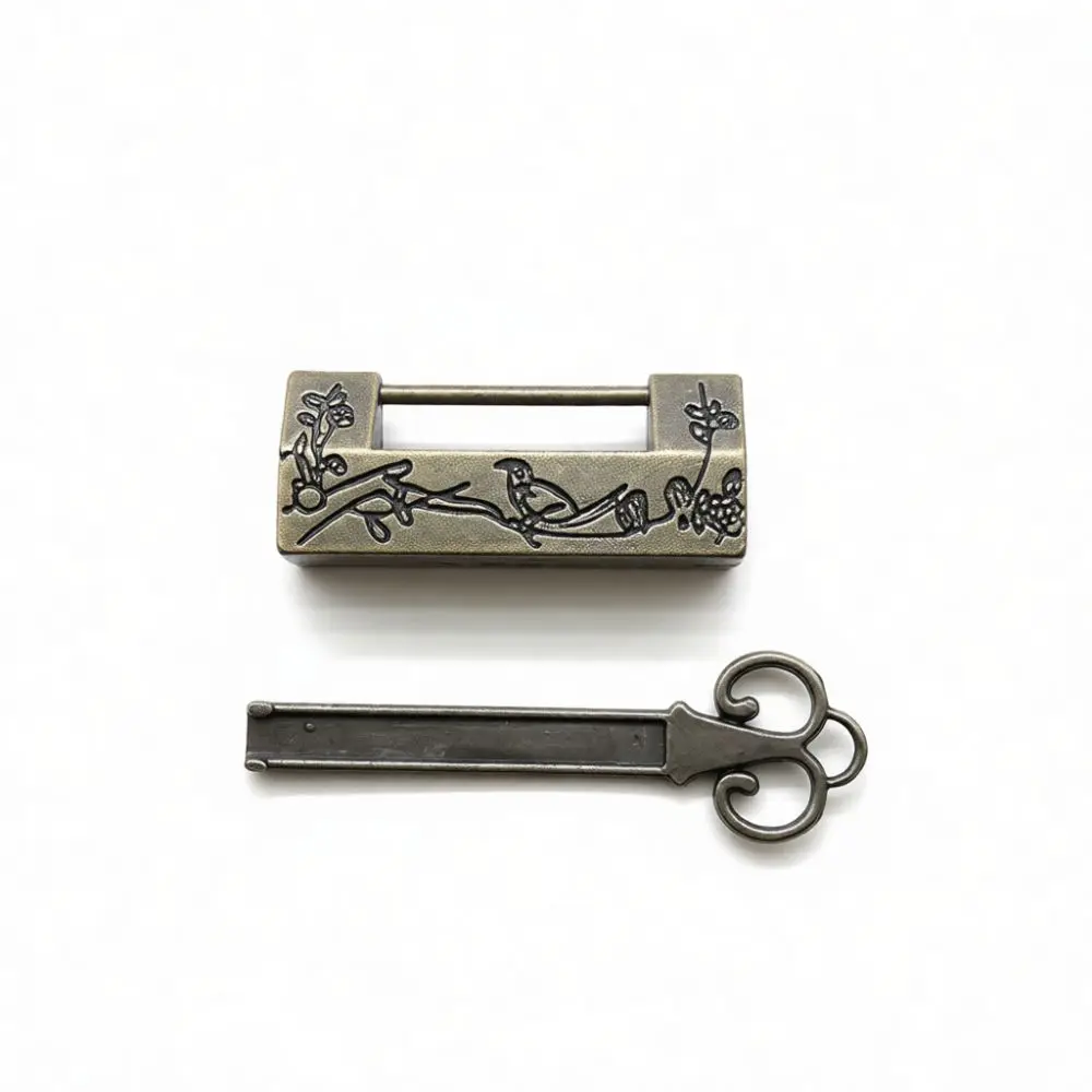 Antique Bronze Drawer Pull Chinese Style Cabinet Knob Decorative Hardware For Rustic Furniture Closet Door And Dresser