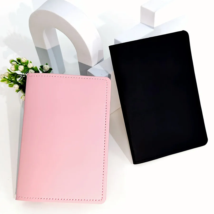 2 PCS/Set Solid Color Passport Cover Case Holder Wallet Card Holder Lightweight Fashion Travel Accessories For Flight Couples