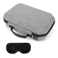 Carrying Case with Lens Cover Waterproof Travel Hardshell Case Shockproof Portable Mesh Pocket  Bag for Meta Quest 3 VR Headset