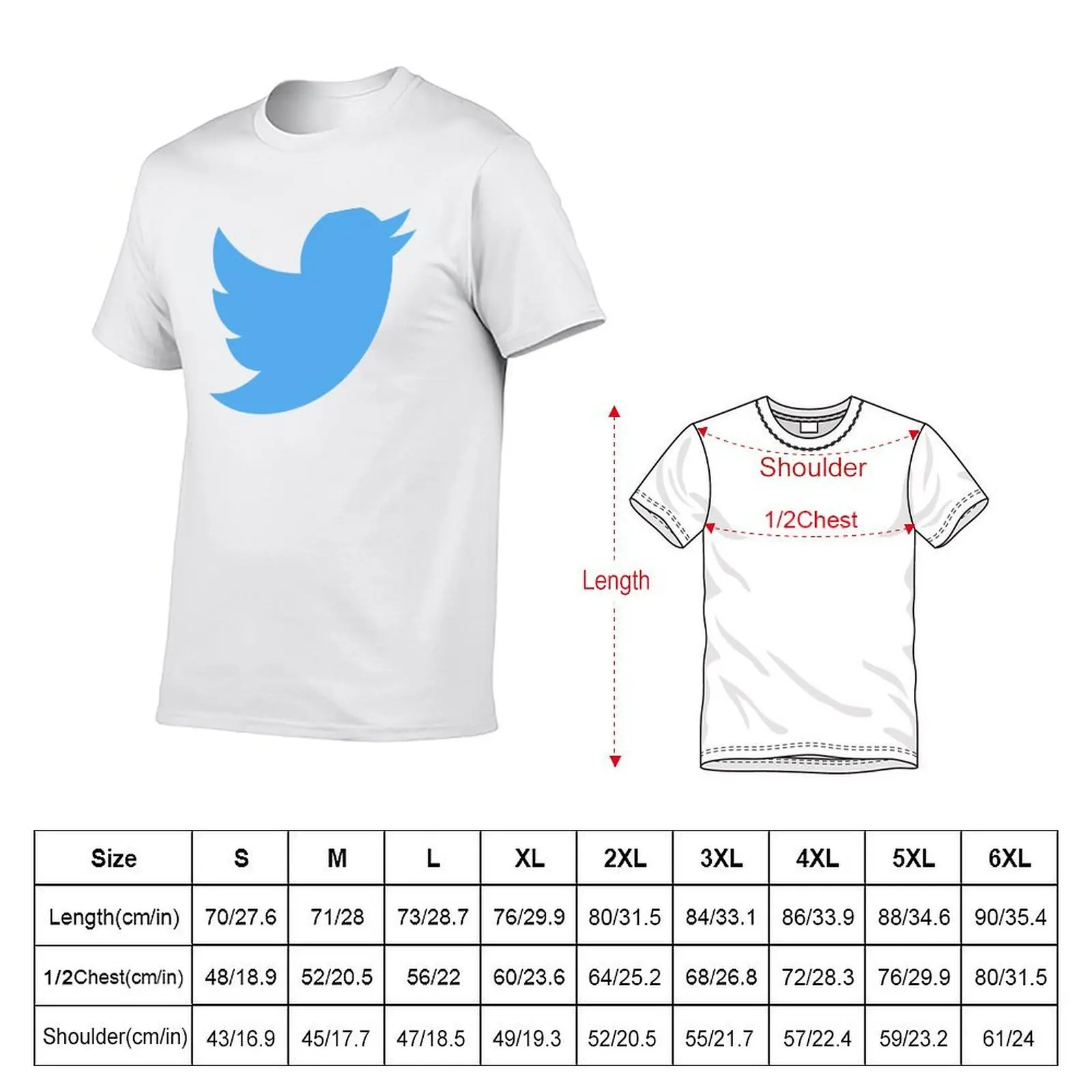 تويتر شعار أيقونة هدية لمحبي تويتر تي شيرت مطبوعة تي شيرت للرجل أنيمي تي شيرت للرجل القطن تي شيرت حزمة تي شيرت