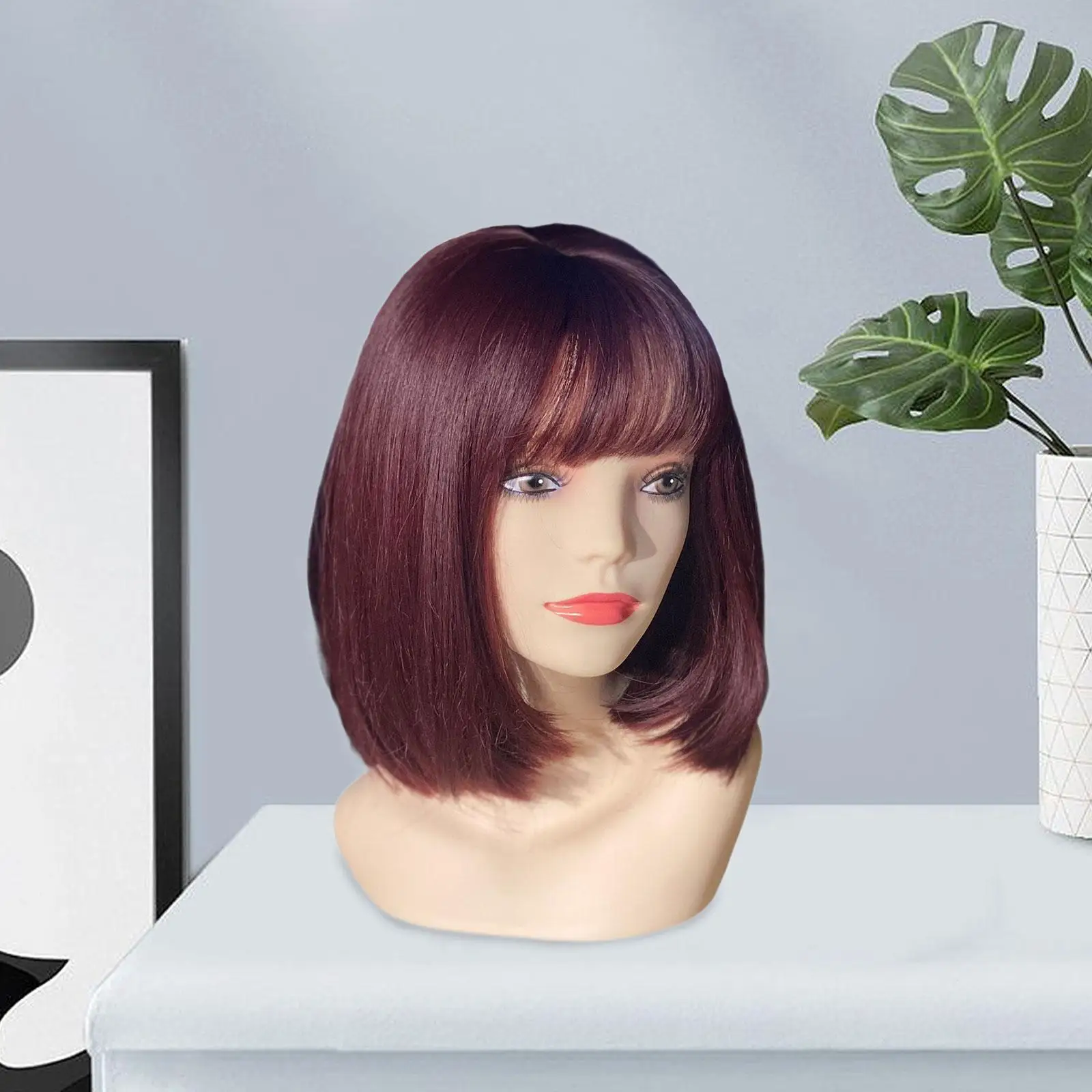 

Женская голова манекена с плечом, модель ПВХ, косметические аксессуары, реквизит для дисплея, подставка для головы манекена для парика