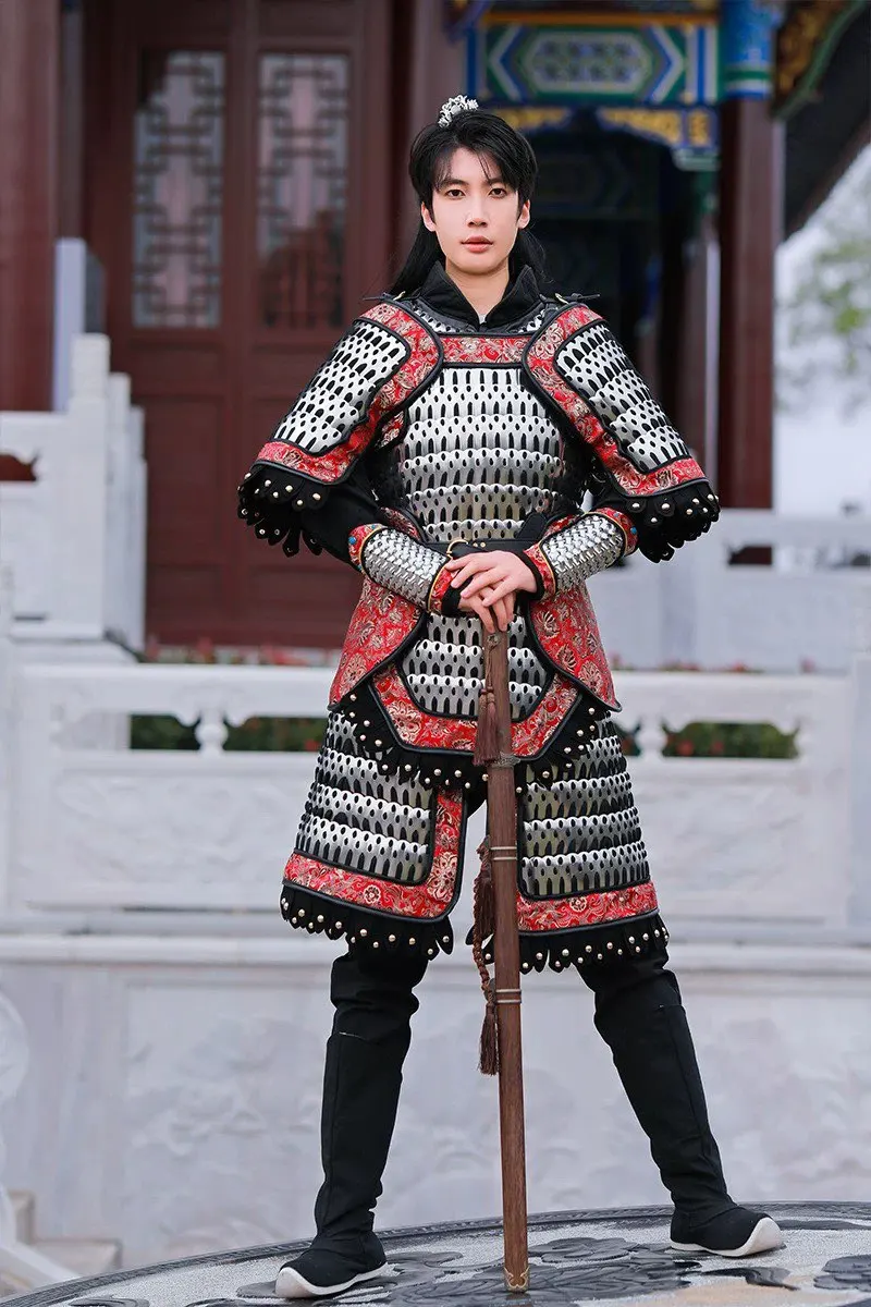 9-12KG Medieval Fantasy Real Armor Costume Men Black Silver Stainless Steel Warrior Outfit Unisex Battle Gear Real Armor