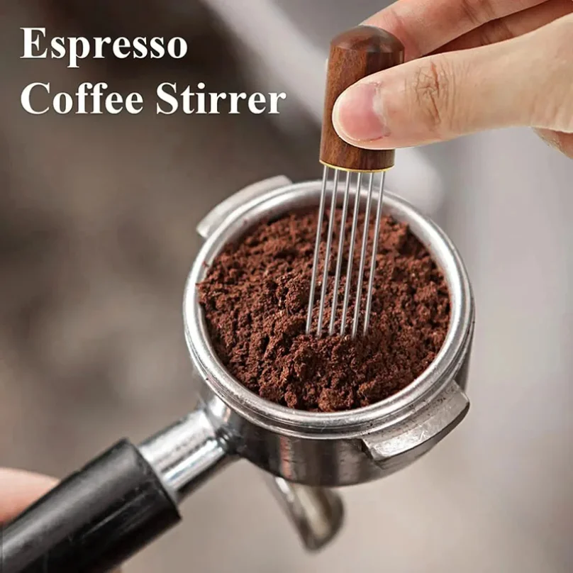 

304 stainless steel coffee cloth powder needle Italian stirring clumping and breaking need mini loose powder needle coffee shop
