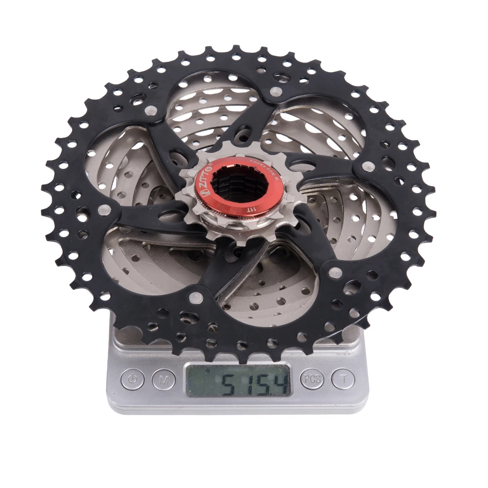 ZTTO 9 Speed Cassette 11-40 T Wide Ratio Freewheel Mountain Bike MTB Bicycle Cassette Flywheel Sprocket Compatible with Sunrace