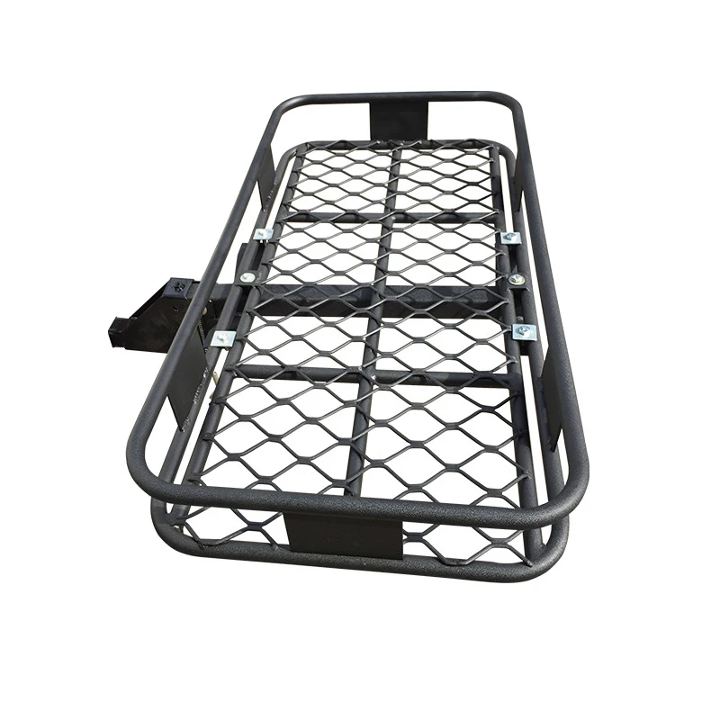 Alloy Material Car Rear 2inch Receiver Outdoor Luggage Basket Frame Kit Basket Rack Trailer Hitch Camp Trailer Accessories