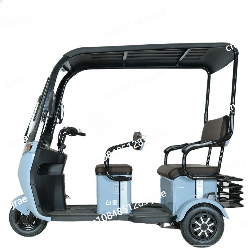 

New Electric Tricycle Adult Home Leisure Elderly Scooter Boxcar Tricycle Battery Car Source