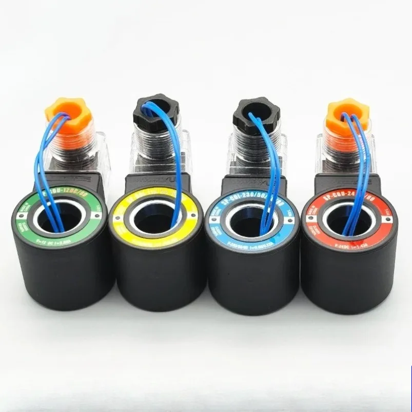 Solenoid Valve Coil SP-COU-24DC/80 SP-COU-12DC/80 SP-COI-230/50/60/80 Inner Diameter 18mm Height 39mm