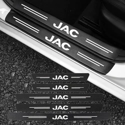 For JAC J3 J4 J7 JS2 JS3 JS4 KR1 REFINE S2 S3 S4 S5 S7 Carbon fiber car door sill Threshold protective stickers auto accessories