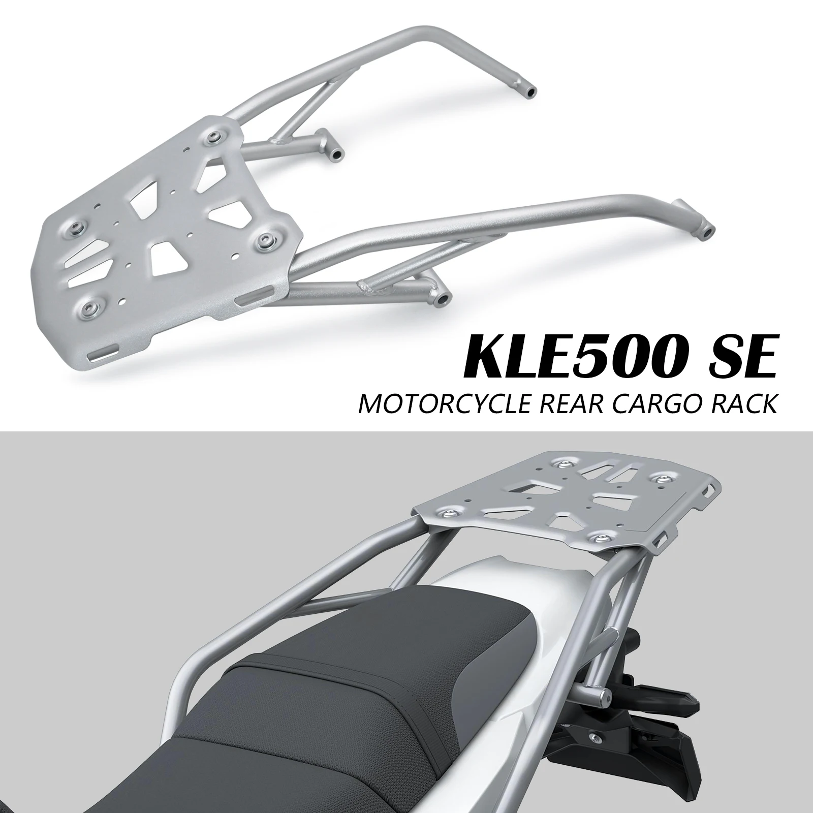 

For Kawasaki KLE500 SE ABS 2026 Rear Luggage Rack Top Case Rear Rack Carrier Storage Box Bracket KLE 500 500SE 2026