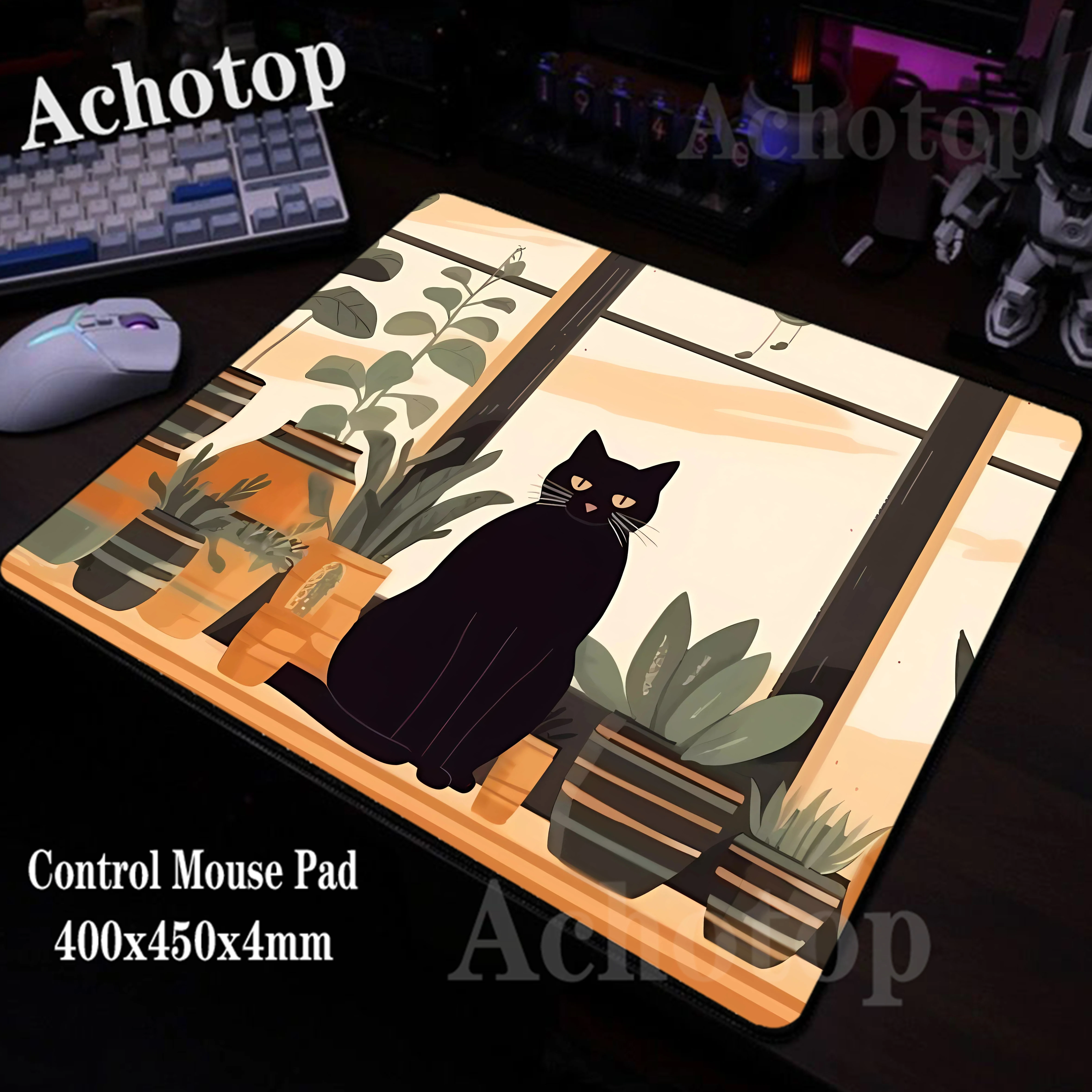 

Control Kawaii Mousepad HD Print Office Soft Mouse Pad Gaming Carpet Locking Edge Mouse Mat Game Keyboard Pads 450x400mm